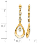Diamond Earring Jackets - 14k Yellow Gold