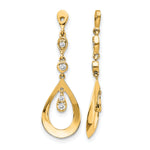 Diamond Earring Jackets - 14k Yellow Gold