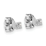 Round Lab Grown Diamond 4-Prong Studs - 14k White Gold / 1/10 ctw. / VS+ F+