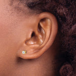 Round Lab Grown Diamond 4-Prong Studs - 14k Yellow Gold / 1/10 ctw. / VS+ F+