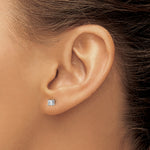 Round Lab Grown Diamond 4-Prong Studs - 14k White Gold / 1/5 ctw. / VS+ F+ Certified