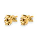 Round Lab Grown Diamond 4-Prong Studs - 14k Yellow Gold / 1/5 ctw. / VS+ F+