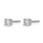 Round Lab Grown Diamond 4-Prong Studs - 14k White Gold / 1/4 ctw. / VS/SI+ G+ Certified