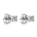 Round Lab Grown Diamond 4-Prong Studs - 14k White Gold / 1/4 ctw. / VS+ F+ Certified