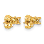 Round Lab Grown Diamond 4-Prong Studs - 14k Yellow Gold / 1/4 ctw. / VS+ F+