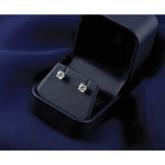Round Lab Grown Diamond 4-Prong Studs - 14k White Gold / 1/8 ctw. / VS/SI+ G+