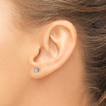Round Lab Grown Diamond 4-Prong Studs - 14k White Gold / 1/4 ctw. / VS/SI+ G+