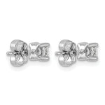 Round Lab Grown Diamond 4-Prong Studs - 14k White Gold / 1/2 ctw. / VS+ F+