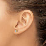 Round Lab Grown Diamond 4-Prong Studs - 14k Yellow Gold / 1/2 ctw. / VS+ F+