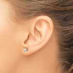 Round Lab Grown Diamond 4-Prong Studs - 14k Yellow Gold / 2/3 ctw. / VS+ F+