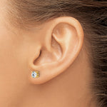 Round Lab Grown Diamond 4-Prong Studs - 14k Yellow Gold / 2/3 ctw. / VS/SI+ G+ Certified