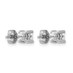 Round Lab Grown Diamond 4-Prong Studs - 14k White Gold / 7/8 ctw. / VS+ F+