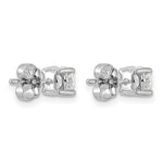 Round Lab Grown Diamond 4-Prong Studs - 14k White Gold / 1 ctw. / VS+ F+