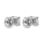 Round Lab Grown Diamond 4-Prong Studs - 14k White Gold / 1-2/5 ctw. / VS+ F+