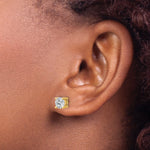 Round Lab Grown Diamond 4-Prong Studs - 14k Yellow Gold / 1-2/5 ctw. / VS+ F+