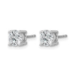 Round Lab Grown Diamond 4-Prong Studs - 14k White Gold / 1-3/4 ctw. / VS+ F+