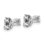Lab Grown Diamond Gold 4-Prong Lightweight Solitaire Earrings - 10k White Gold / 1/3 ctw. / VS+ F+