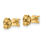 Lab Grown Diamond Gold 4-Prong Lightweight Solitaire Earrings - 14k Yellow Gold / 1/2 ctw. / VS+ F+