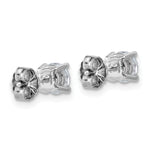 Lab Grown Diamond Gold 4-Prong Lightweight Solitaire Earrings - 10k White Gold / 1 ctw. / VS+ F+