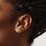 Round Lab Grown Diamond 4-Prong Studs with Screw Backs - 14k Yellow Gold / 1/4 ctw. / VS+ F+