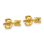 Round Lab Grown Diamond 4-Prong Studs with Screw Backs - 14k Yellow Gold / 1/4 ctw. / VS+ F+