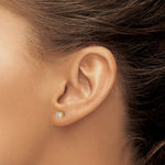 Round Lab Grown Diamond 4-Prong Studs with Screw Backs - 14k Yellow Gold / 1/3 ctw. / VS+ F+