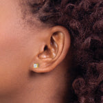 Round Lab Grown Diamond 4-Prong Studs with Screw Backs - 14k Yellow Gold / 1/2 ctw. / VS+ F+