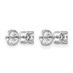 Round Lab Grown Diamond 4-Prong Studs with Screw Backs - 14k White Gold / 1 ctw. / VS/SI+ G+
