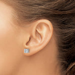 Round Lab Grown Diamond 4-Prong Studs with Screw Backs - 14k White Gold / 1-1/2 ctw. / VS/SI+ G+ Certified