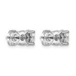 Round Lab Grown Diamond 4-Prong Studs with Screw Backs - 14k White Gold / 2 ctw. / VS+ F+