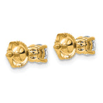 Lab Grown Diamond Gold 4-Prong Lightweight Solitaire Earrings with Screw Backs - 14k Yellow Gold / 2/3 ctw. / VS+ F+