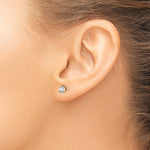 Lab Grown Diamond Gold 3-Prong Solitaire Earrings - 14k Yellow Gold / 1/3 ctw. / VS+ F+