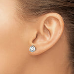 Lab Grown Diamond Gold 3-Prong Solitaire Earrings - 14k White Gold / 2 ctw. / VS+ F+