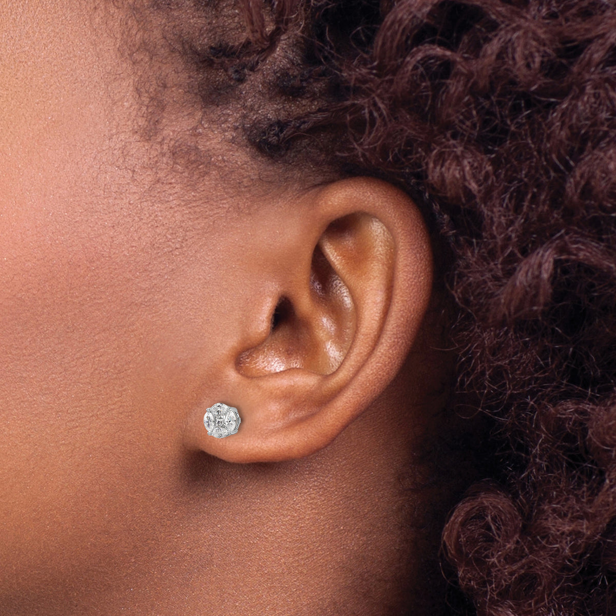 Gold Lab Grown Diamond Earrings - 1/2 ctw.