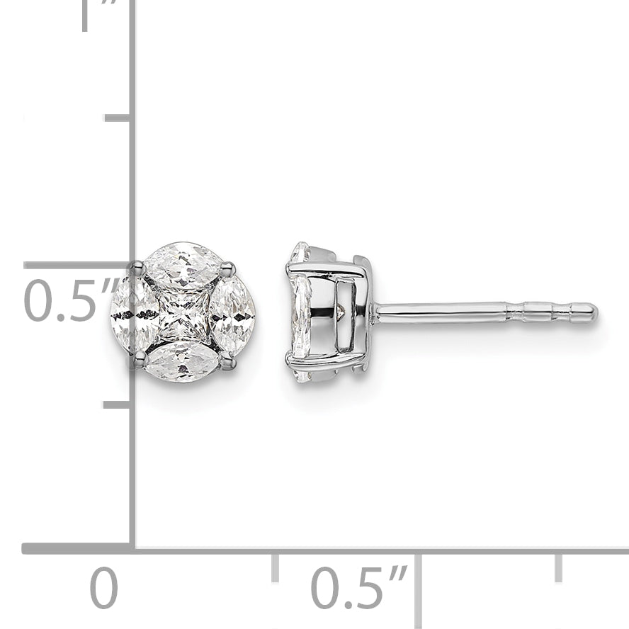 Gold Lab Grown Diamond Earrings - 1/2 ctw.
