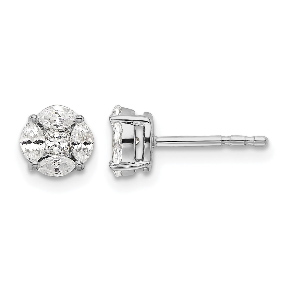 Gold Lab Grown Diamond Earrings - 1/2 ctw.#1/2 ctw.