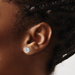 Gold Lab Grown Diamond Earrings - 1 ctw.