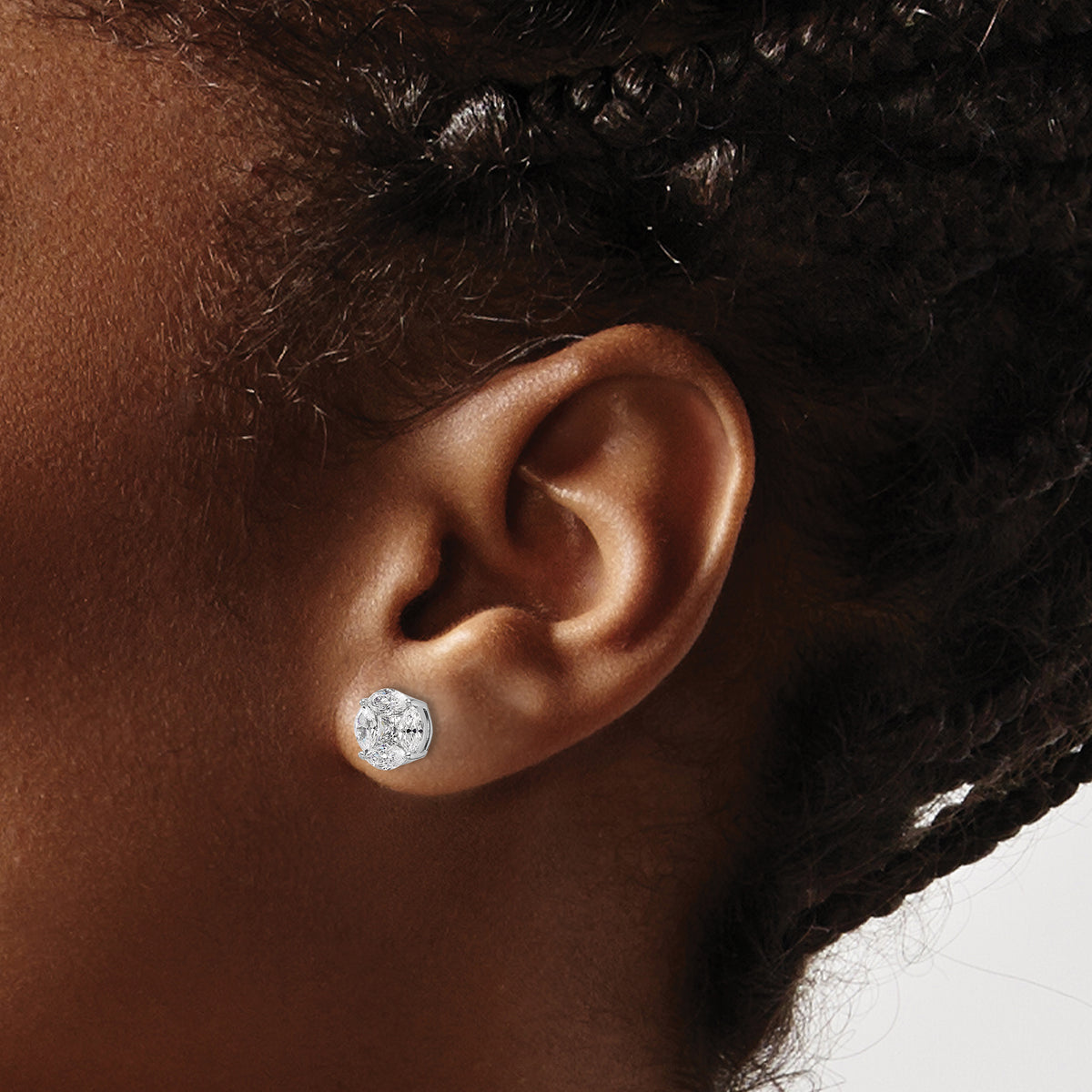 Gold Lab Grown Diamond Earrings - 1 ctw.