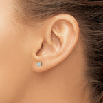 Lab Grown Diamond Princess Solitaire Earrings - 14k Yellow Gold / 1/2 ctw. / VS/SI+ G+ Certified