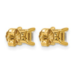 Princess Lab Grown Diamond Studs - 14k Yellow Gold / 1 ctw. / VS+ F+