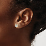 Princess Lab Grown Diamond Studs - 14k Yellow Gold / 2 ctw. / VS+ F+ Certified