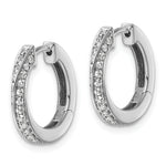 True Origin Lab Grown Diamond Hinged Twisted Hoop Earrings - 14k White Gold