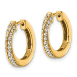 True Origin Lab Grown Diamond Hinged Twisted Hoop Earrings - 14k Yellow Gold