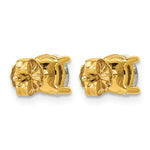 Lab Grown Diamond Oval Solitaire Earrings - 14k Yellow Gold / 3/4 ctw. / VS+ F+