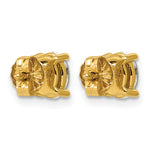 Lab Grown Diamond Oval Solitaire Earrings - 14k Yellow Gold / 1 ctw. / VS+ F+