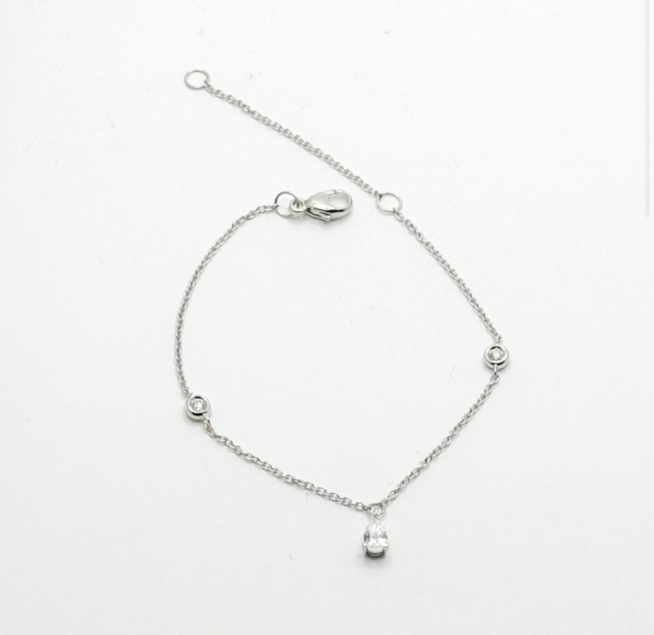 0.35 Ctw 14Kt Yellow Gold Lab Grown Chain Bracelet