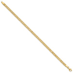 14k Yellow Gold Polished and Diamond-cut 3.9mm Fancy Link 7.75 inch Bracelet, view 2