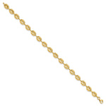 14k Yellow Gold Polished 6.3mm Puffed Anchor/Mariner Link 7.75 inch Bracelet, view 2