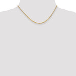 Gold (10K & 14K) Flat Beveled Curb Chain - 14k Yellow Gold / 16 in / 2.2 mm