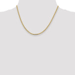 Gold (10K & 14K) Flat Beveled Curb Chain - 14k Yellow Gold / 18 in / 2.3 mm